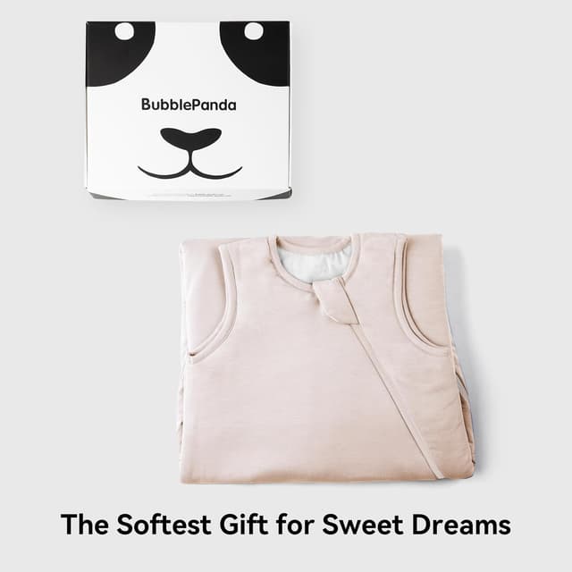 Detalle 2 de BubblePanda Rayon Made from Bamboo Sleep Sack (6–12 Months, 0.5 Tog) with 2-Way Zipper