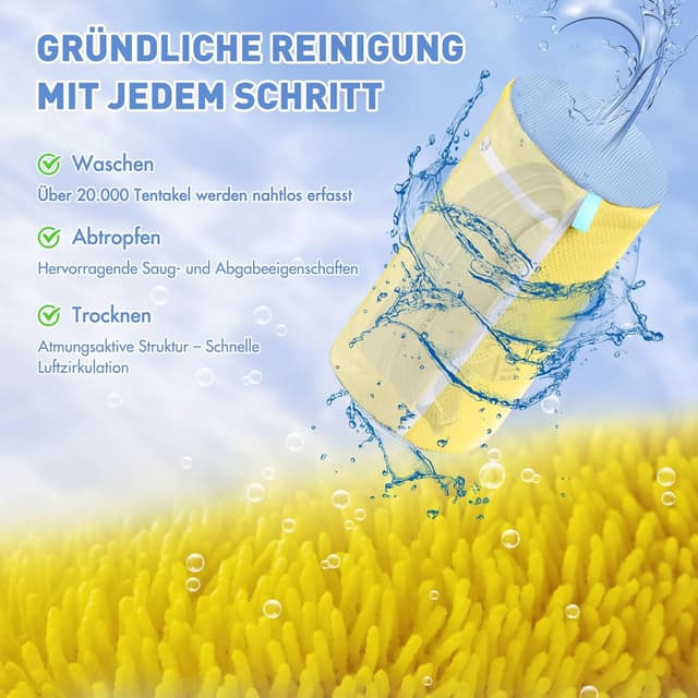 Detalle 2 de Teletrogy Schuhwaschbeutel (2er-Set) mit 3D-Netz und verstellbaren Schuhspannern, bis Max EU46