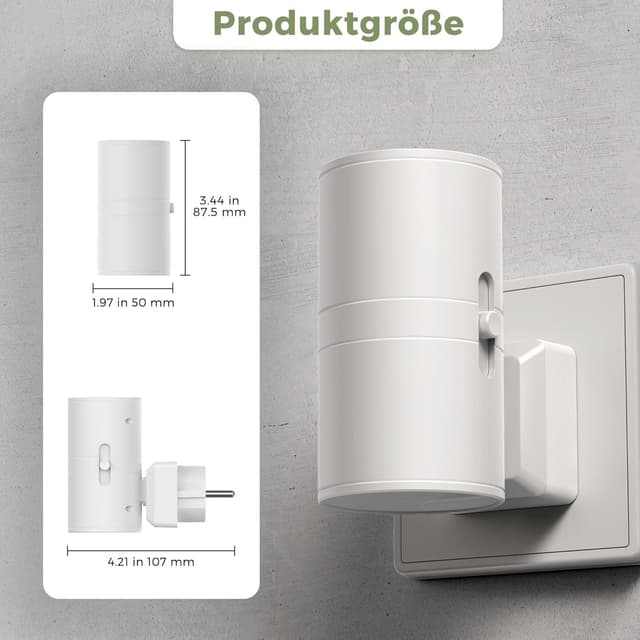 Thumbnail 6 de LOHAS-LED Nachtlicht Steckdose Warmweiß 1W mit Dämmerungssensor, dimmbar (0–100%)