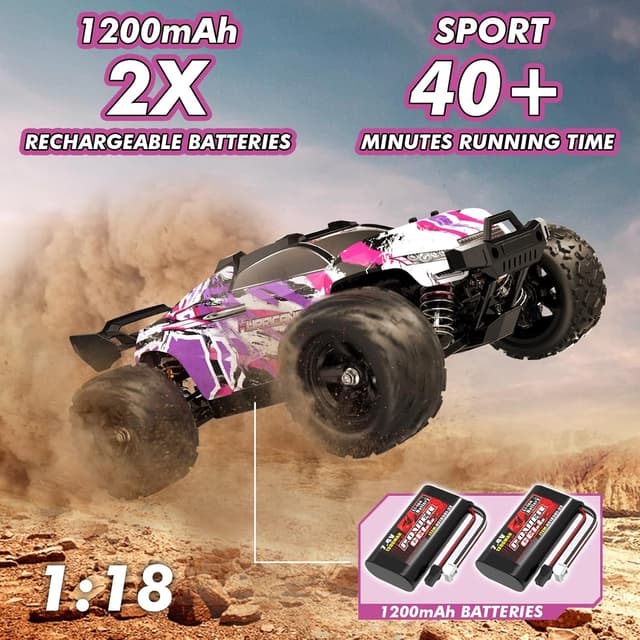 Detalle 2 de Macchina telecomandata professionale RC 4WD 1:18 Ragazze 8–14 anni, fino a 40 km/h