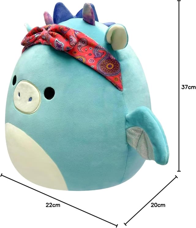 Thumbnail 6 de Squishmallows SQCR04125 Tatiana Drache 19 cm