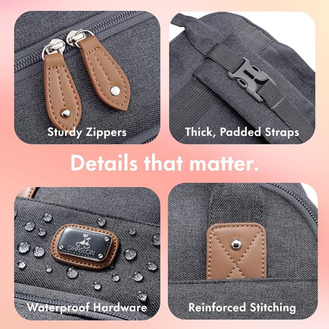 Thumbnail 4 de Dikaslon Mochila Cambiador 42x20x30 cm 🎒