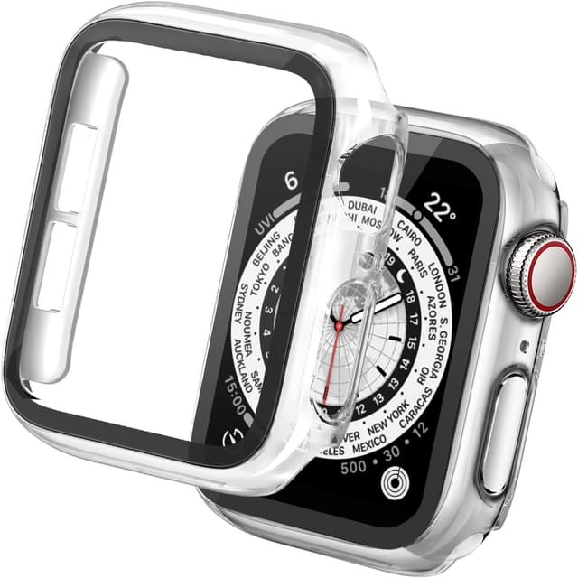 Detalle de Tuocal 2-Pack Hard PC Case for Apple Watch 40mm (SE/Series 6/5/4) – Clear protective screen cover