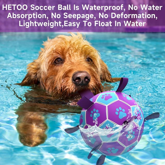 Detalle 2 de HETOO Dog Ball Toy Football 6 inch