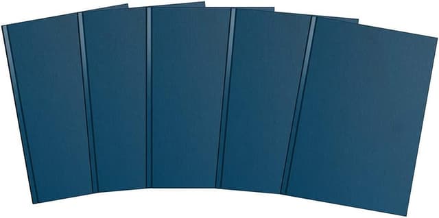 Detalle 1 de Summit A5 Hardback Casebound Notebook (Ruled) – Blue, 192 Ruled Pages, Pack of 5