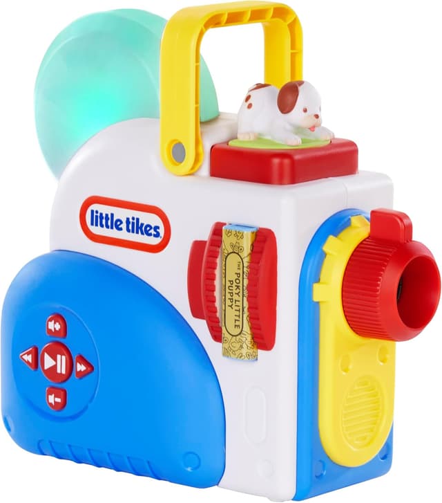 Detalle de Little Tikes Storytelling Machine Set with Time for Stories, Audio-Repeat Book & Night Light