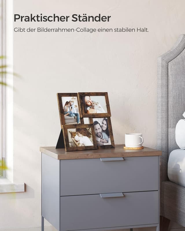 Detalle de SONGMICS Collage-Bilderrahmen 4er Set 10 x 15
