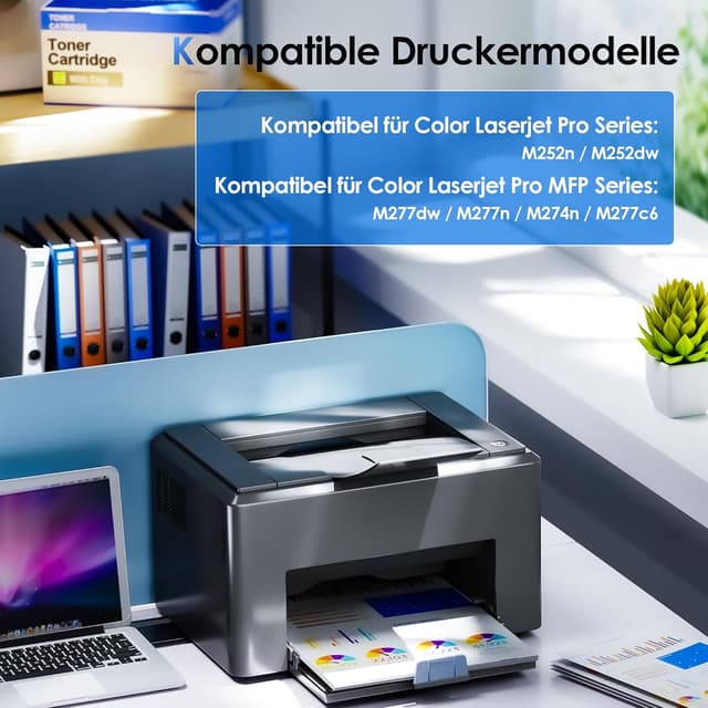 Detalle 2 de NOGIVY 201A 4er-Pack Toner für HP 🖨