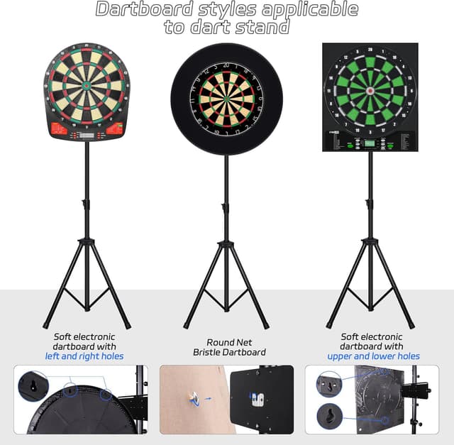 Thumbnail 4 de CyeeLife Dartboard Stand Portable Tripod 199 cm