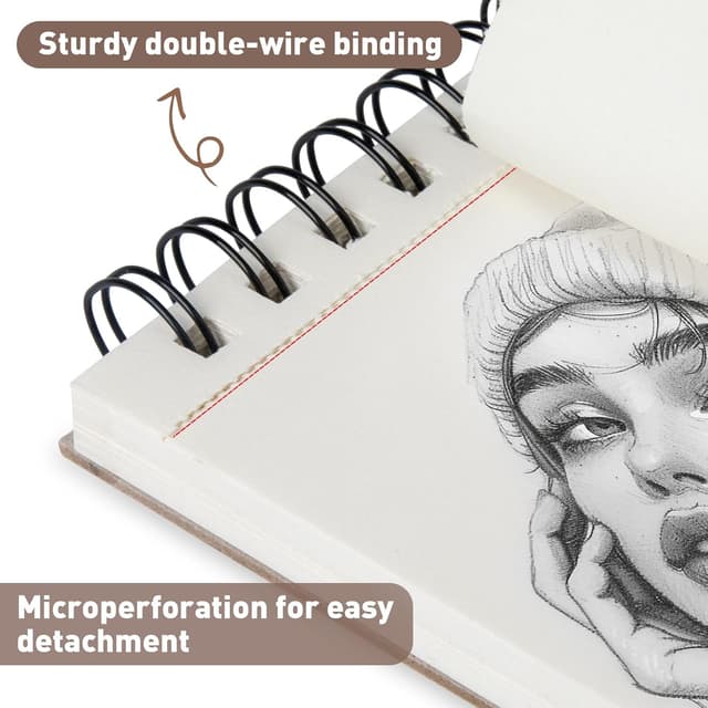 Thumbnail 5 de Umriox A4 Sketchbook 2-Pack