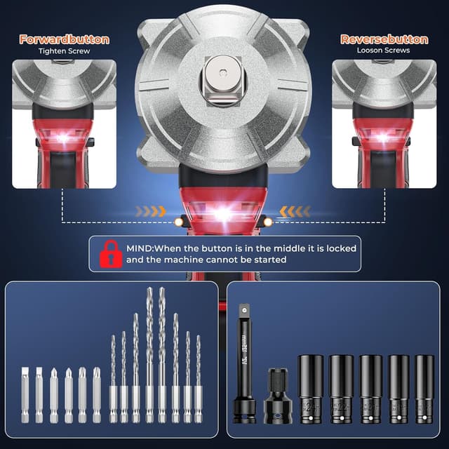Thumbnail 5 de XIAZIR Cordless 1200Nm 3-in-1 Tool