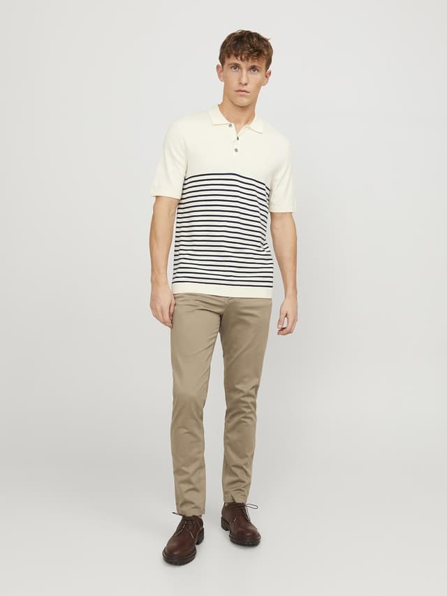 Detalle de Jack & Jones Herren Chino im Slim-Fit aus Cord – Jpstmarco Jjbasic