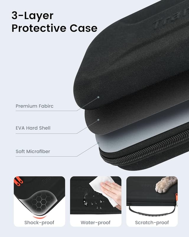 Detalle 2 de TRANSNOVO Protective Carrying Case for Nintendo Switch 2, 16-in-1 kit