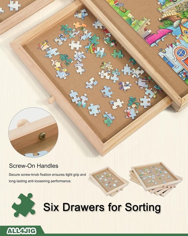 Thumbnail 6 de ALL4JIG 1500-Piece Rotating Puzzle Board đź§©