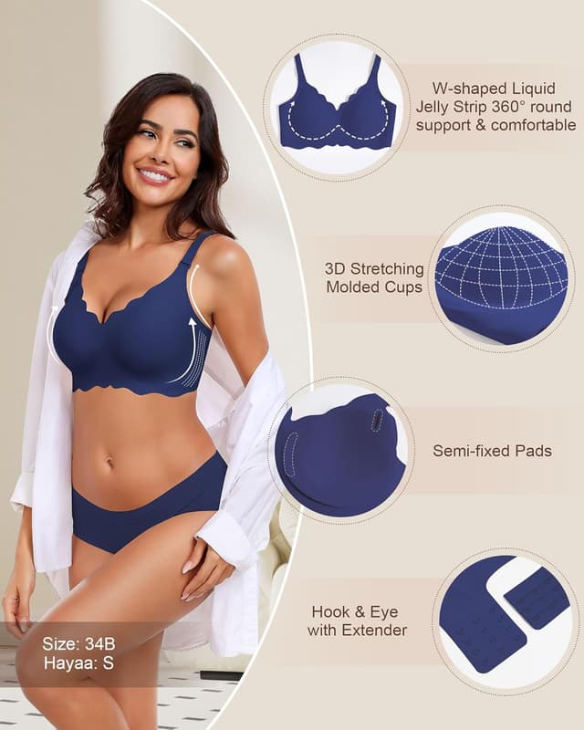 Detalle de HORISUN non wired seamless bra for women