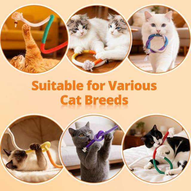 Thumbnail 6 de soodyoow 4 Pcs Catnip Chew Rope 70cm