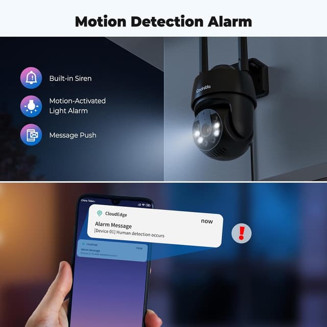 Detalle 2 de Codnida 5MP Telecamera Wi‑Fi 5Ghz