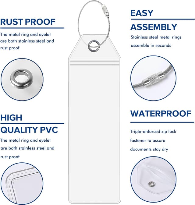 Thumbnail 2 de Lammcou Étiquettes de bagage XXL 19 x 11 cm