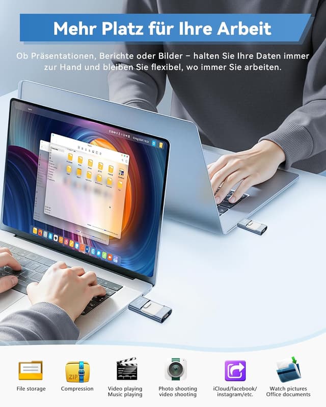 Thumbnail 6 de ZARMST 256GB USB Stick 4‑in‑1 📱