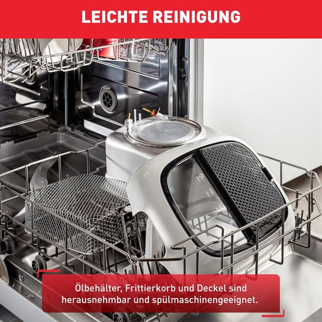 Detalle de Tefal Fritteuse Super Uno FR3140 mit Timer, 2,2 Liter & Geruchsfilter