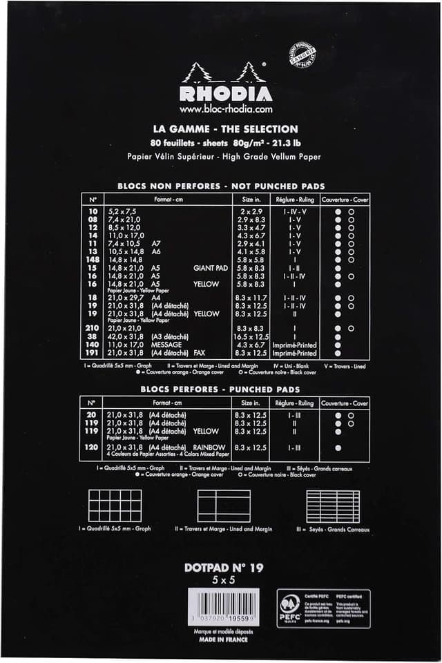 Thumbnail 3 de RHODIA 19559AMZC Dotpad N°19 Puntinato DOT