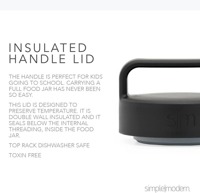 Thumbnail 2 de Simple Modern Food Jar 12oz Midnight Black