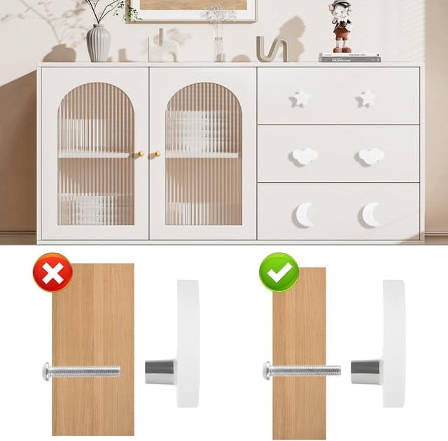 Detalle 2 de Aolso boutons de tiroir 9 pièces