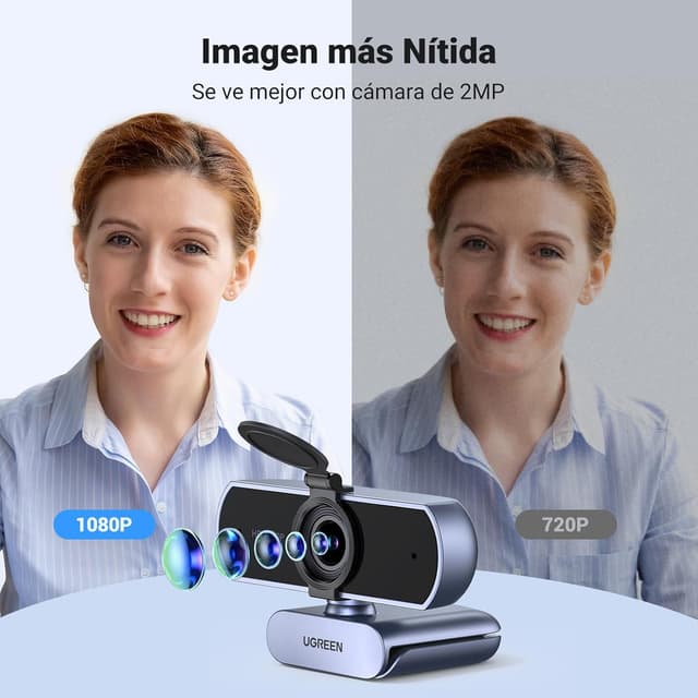 Detalle de UGREEN Webcam Full HD 1080P