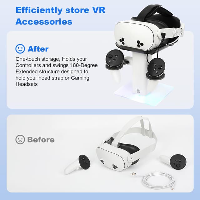 Detalle 2 de Baomaeyea Design Charging Dock for Quest 3S 2-3h