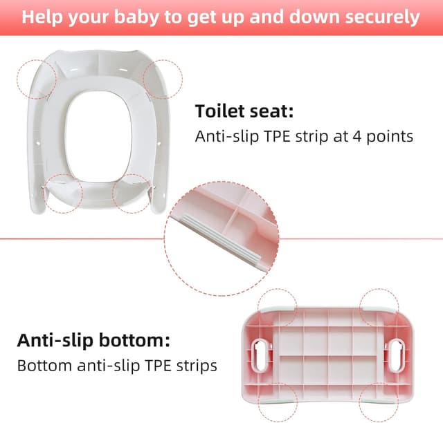 Detalle de Potty Training Toilet Seat Toddler with Ladder ๐ฝ