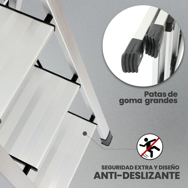 Thumbnail 6 de UZIRO Escalera Plegable 4 Peldaños ligera