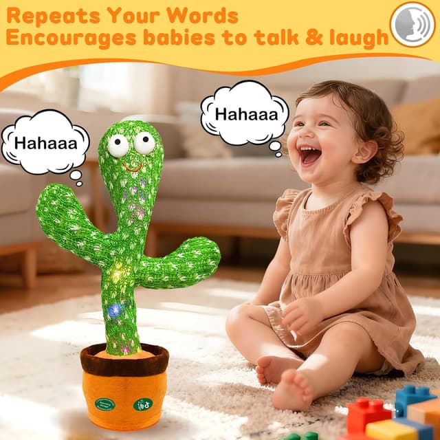 Thumbnail 1 de Interactive Dancing Talking Cactus 6-18 months