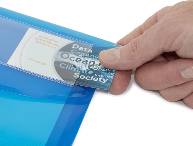 Detalle 2 de Rapesco 1681 ECO Busta portadocumenti A4 10 pezzi