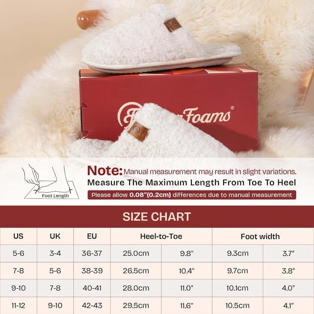 Thumbnail 6 de EverFoams Women's Cosy Alpine Shearling Memory Foam slippers