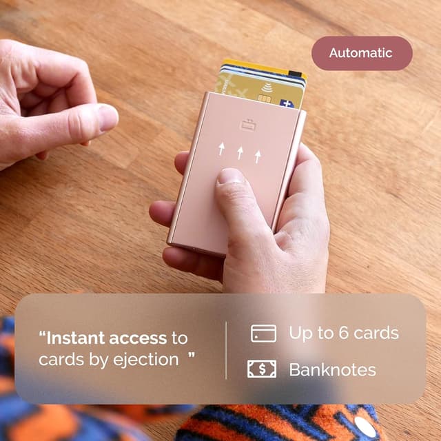 Detalle de ÖGON Designs card holder, RFID, 6 cards