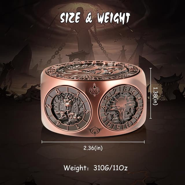 Thumbnail 3 de DNDND Copper 8-in-1 Spinner Dice 🎲