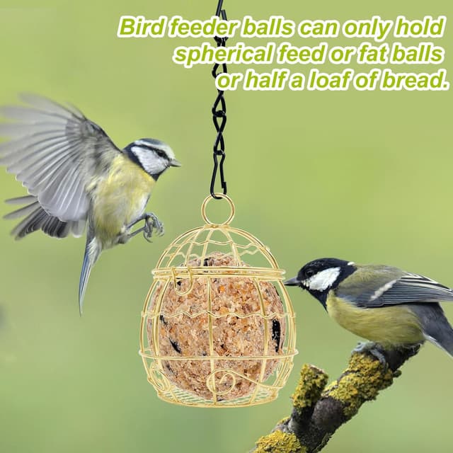 Detalle 2 de Fat ball bird feeders 4 pack metal