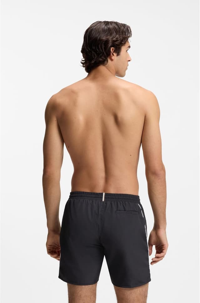 Detalle 2 de BOSS Starfish pour homme : short de bain à logo contrastant et liseré