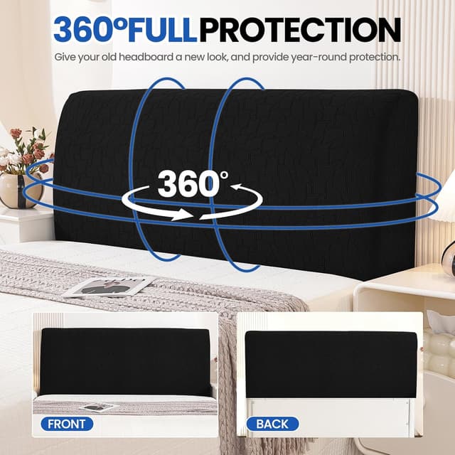 Thumbnail 5 de Ystyle Funda Cabecero 200 cm Negro