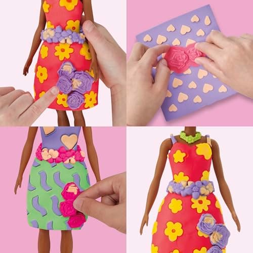 Detalle de Play-Doh Barbie Pack Accesorios Flores y Rosas