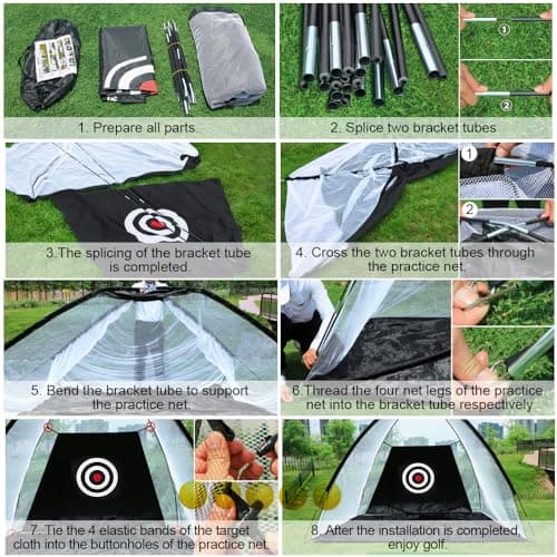 Thumbnail 3 de JARAGAR 10 x 7 ft golf practice net