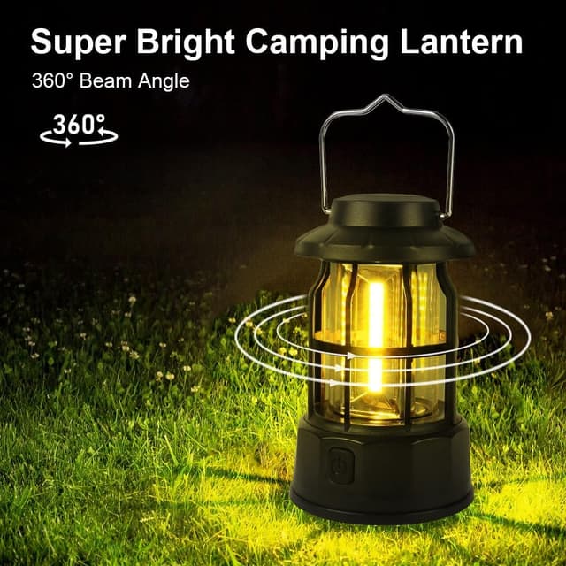 Thumbnail 3 de Flintronic Camping Lanterns Retro 2-pack