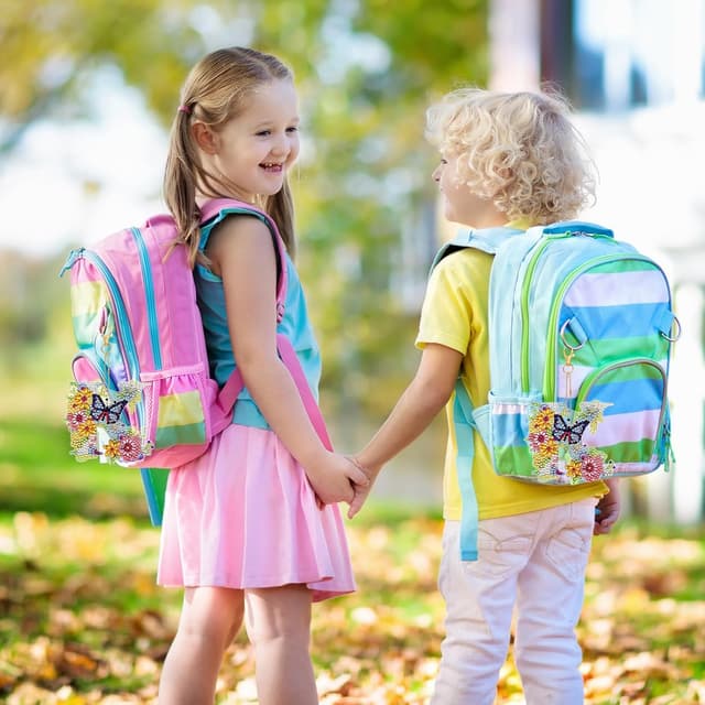 Thumbnail 4 de MWOOT Letter Diamond Art Painting Keychain 5D