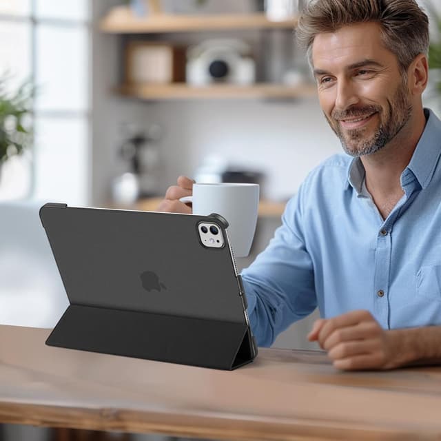 Detalle de ProCase Hülle für 11" iPad Pro (M5 2025 / M4 2024) – dünnes Smart Case Cover in Schwarz