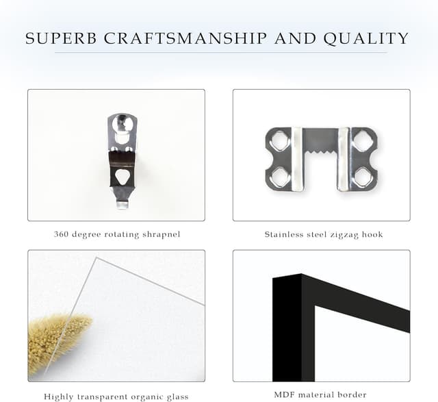 Thumbnail 5 de Fisnish 16x24 Picture Frame, Classic Black