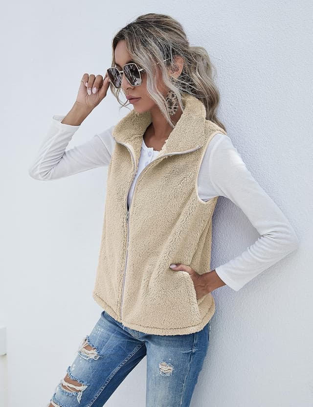 Detalle de Rapbin Teddy Fleece Weste Damen