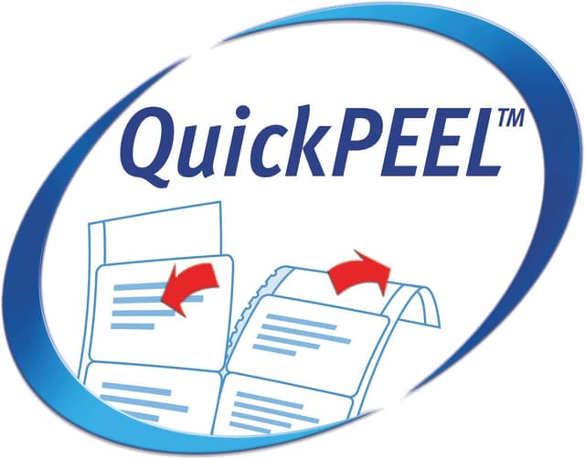 Detalle de AVERY Zweckform J4720-25 Adressetiketten (1.200 Stück, transparent, 45,7 × 21,2 mm auf A4)