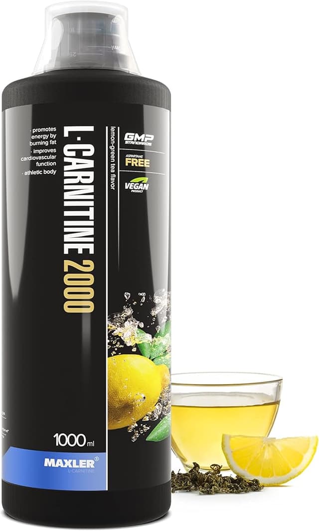 Detalle de Maxler L-Carnitine Liquid 🌿 Alta Dosis, Sin Azúcar, Té Limón 1000ml
