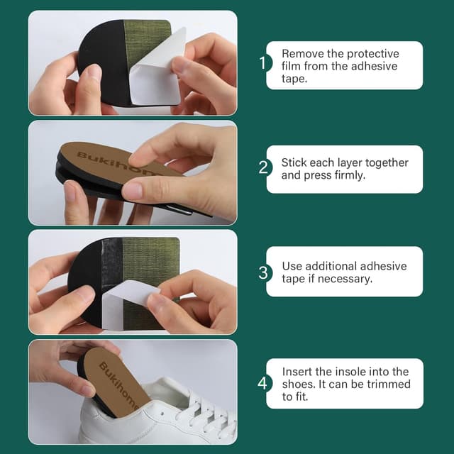 Thumbnail 6 de Bukihome Adjustable Heel Lift Inserts