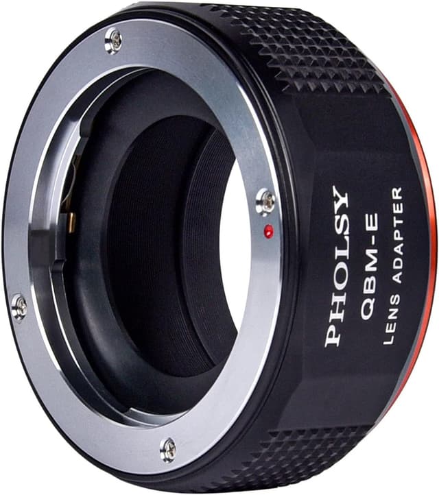 Detalle de PHOLSY Objektivadapter für Rollei QBM auf Sony E-Mount (kompatibel u. a. mit a7, a6000, NEX, ZV-E10)